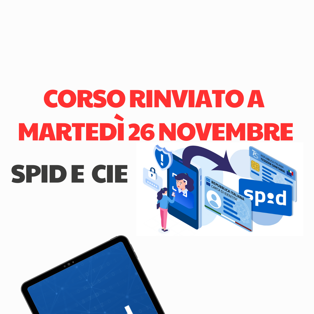 Identità Digitale Facile: SPID e CIE - Corso rinviato