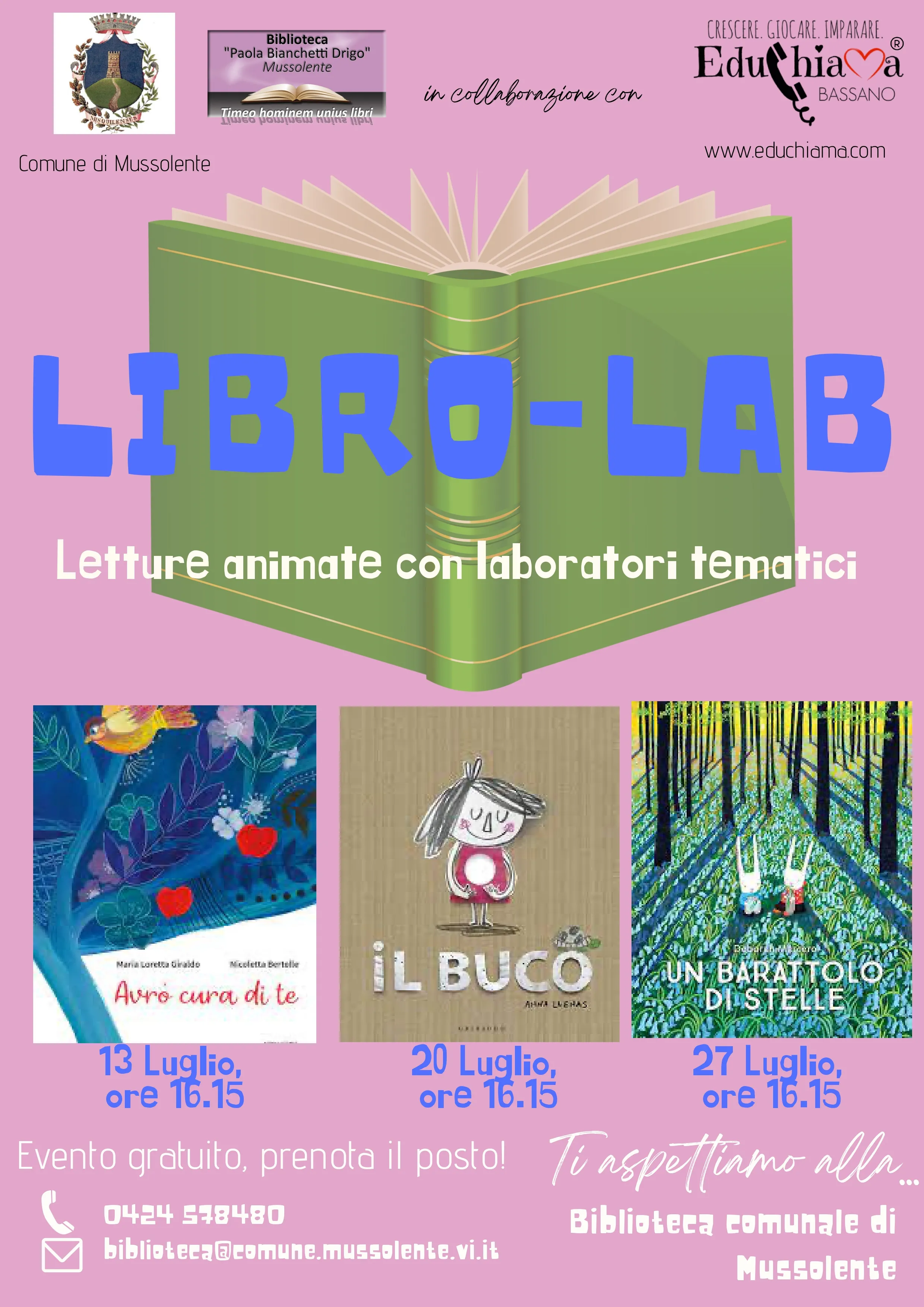 LIBRO - LAB Letture animate con laboratori