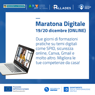 Maratona digitale Pallades online - 19 e 20 dicembre