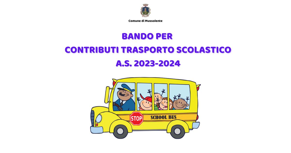 Bando per contributi per spese di trasporto scolastico a.s. 2023-24