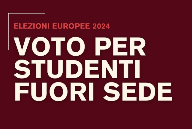 Elezioni Europee 2024 - Domanda di ammissione al voto da parte di studenti fuori sede